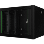 კედლის საკომუნიკაციო კარადა - 7U, 600x600მმ, შავი, Mirsan