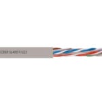 ქსელის კაბელი CAT 6 U/UTP HFFR 23 AWG GREY RAL7001
