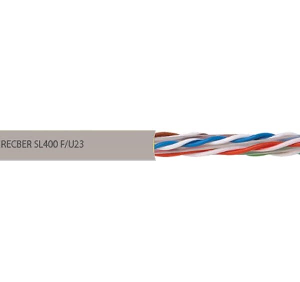 ქსელის კაბელი CAT 6 U/UTP HFFR 23 AWG GREY RAL7001