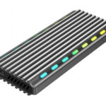 მყარი დისკის ყუთი: Gembird EE2280-U3C-03 USB 3.1 enclosure for M.2 NVMe Drives Backlighted Aluminum