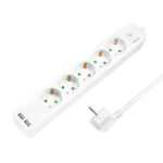 დენის ადაპტორი: Logilink LPS249U Socket Outlet 5-Way + Switch + 2xUSB-A 1.5m White
