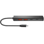 ადაპტერი: Logilink UA0412 Ultra-slim USB-C Hub 4-ports 2xUSB3.2/2xUSB-C Black