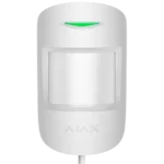 ჰიბრიდული მოძრაობის დეტექტორი k-band სენსორით Ajax MotionProtect Plus Fibra white