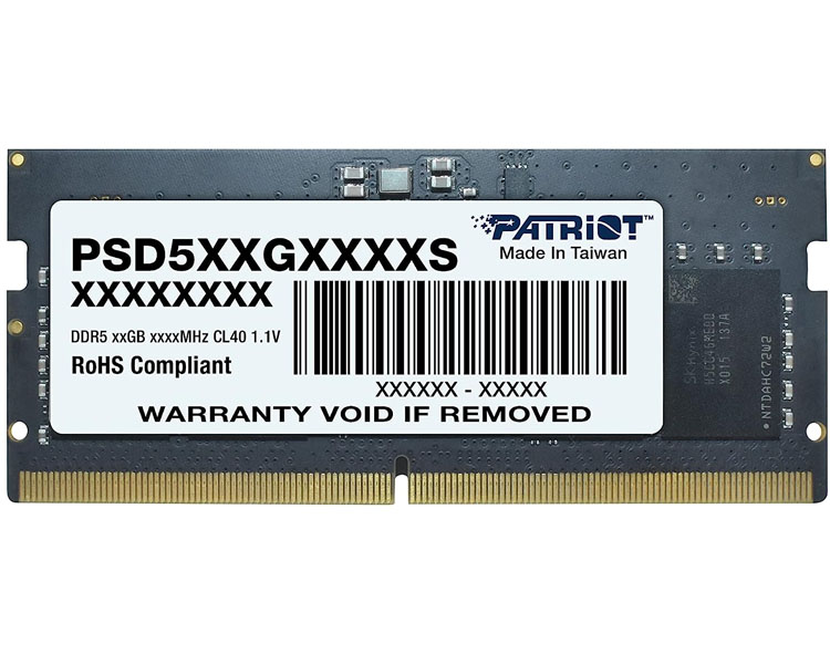 PSD516G560081S01 ოპერატიული მეხსიერება: Patriot Signature DDR5 16GB 5600MHz SODIMM - PSD516G560081S - Image 1