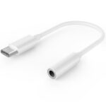 ადაპტერი: Gembird A-CM-3.5F-01 USB type-C plug to stereo 3.5 mm Audio Adapter Cable White