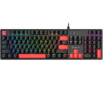 კლავიატურა: A4Tech Bloody S520N Mechanical Red Plus Switch RGB Gaming Keyboard Fire Black