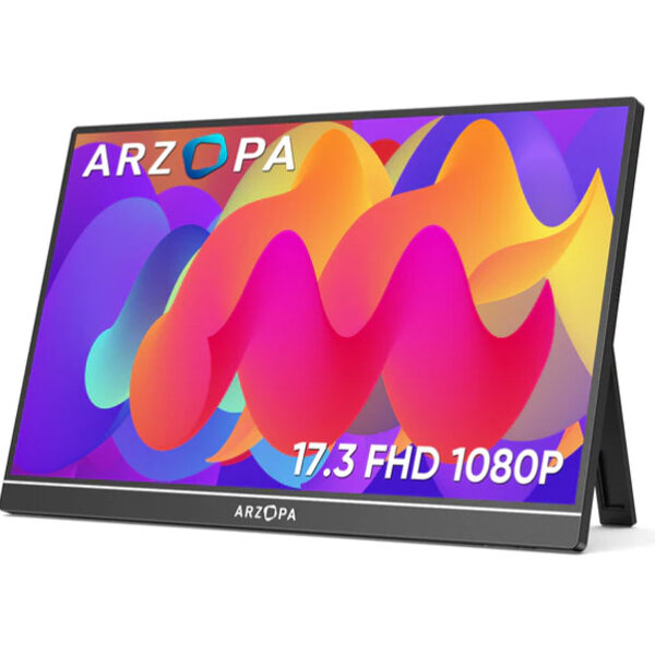 მონიტორი: ARZOPA A1M 17.3" FHD Mini HDMI USB Type-C