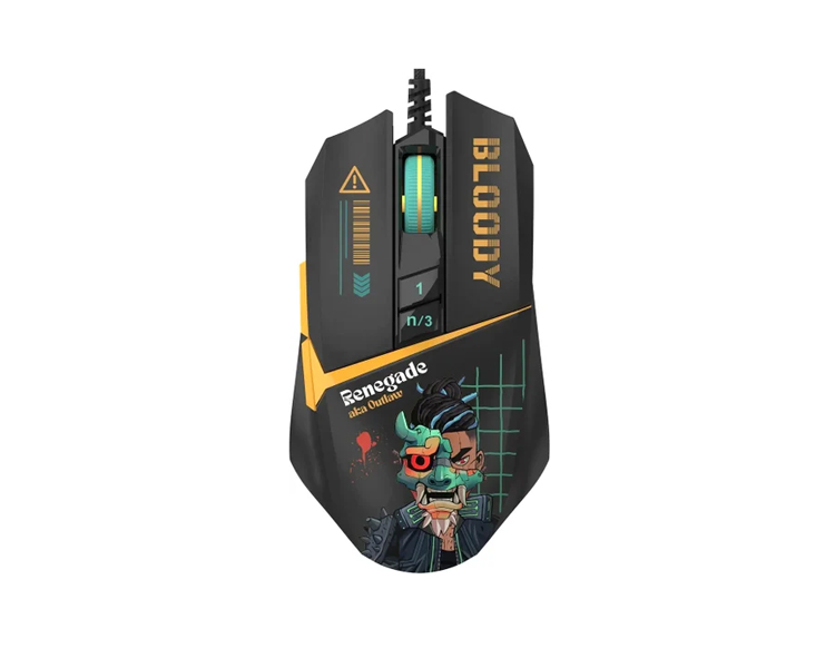 მაუსი: A4tech Bloody W63 MAX RGB Gaming Mouse Renegade Midnight