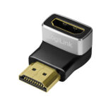 ადაპტერი: Logilink AH0005A HDMI adapter A/M to A/F 90° angled 8K/60Hz Black/Grey