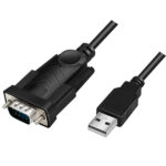 კაბელი: Logilink AU0048A USB 2.0 to Serial Cable Black 1.5 m