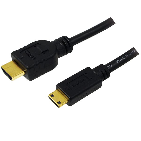 კაბელი: Logilink CH0022 4K/30Hz HDMI to Mini HDMI Type C Cable Black 1.5m