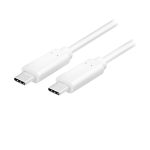 კაბელი: Logilink CU0131 USB Type-C 4K/60Hz White 1m 100W Up to 10 Gbps