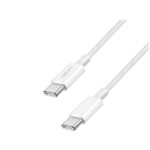 კაბელი: Logilink CU0341 USB-C to USB-C Cable 60W Nylon White 1m