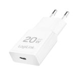დამტენი: Logilink PA0345 USB-C (PD 3.0) 20W GaN Fast Charger White