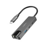 ადაპტერი: Logilink UA0432 USB 3.2 Hub 3-port with 2.5G Gigabit Ethernet Adapter Space Grey