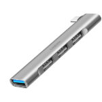USB ჰაბი: Logilink UA0437 Ultraslim 4-port USB-C hub 18W Aluminum