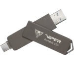 გარე მყარი დისკი: Patriot PVP30 1TB Duo Compact External Portable SSD Black - PVP301TB28UDG