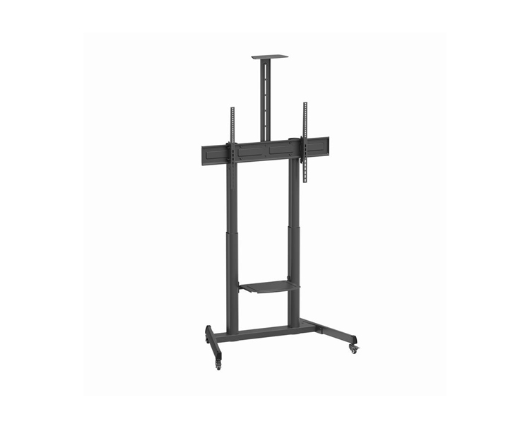 tvs-100t-0301-8914-71 ტელევიზორის სადგამი: Gembird TVS-100T-03 TV floor stand with caster wheels (tilt) 60"-100" - Image 1