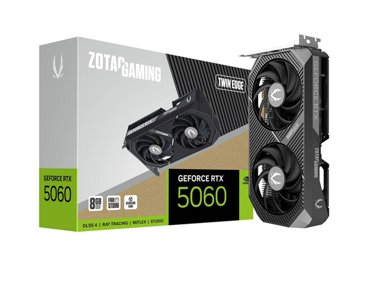 zt-b50610e-10m01-7713-14 ვიდეო დაფა: Zotac GAMING GeForce RTX5060 Twin Edge 8GB 128-Bit GDDR7 - ZT-B50600E-10M - Image 1