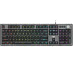 კლავიატურა: AULA F2028 Wired RGB Keyboard Gray/Black keycap