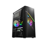 ქეისი: AULA FZ003 4x120mm RGB Fans Mid Tower Black