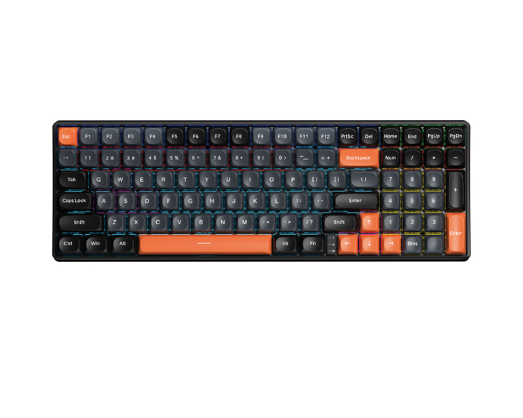 aula-s100-rainbow-ledbk01-8763-49 კლავიატურა: AULA S100 Rainbow LED Wired Gaming Keyboard Black (Blue/Brown switch) - Image 1