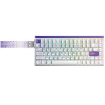 კლავიატურა: AULA HERO 84 RGB Wired Gaming Keyboard White/Purple (Black King Magnetic Switch)