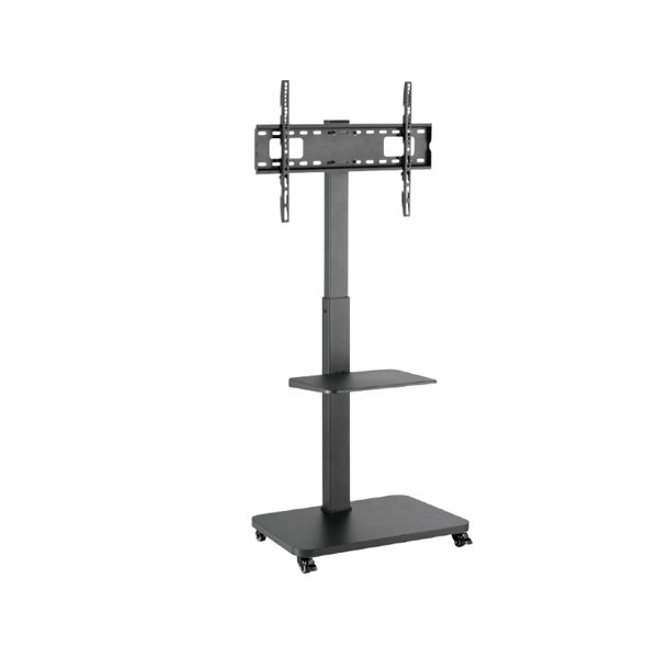 ტელევიზორის სადგამი: Gembird TVS-75S-02 TV Floor Stand With Caster Wheels 37"-75" Black