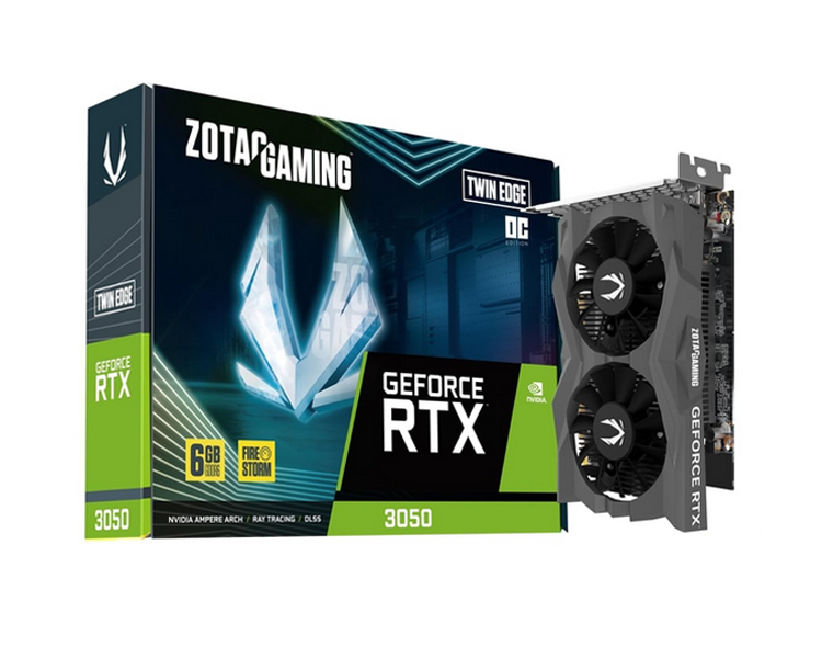 zt-a30510h-10l01-4507-12 ვიდეო დაფა: Zotac GAMING GeForce RTX3050 6GB GDDR6 Twin Edge OC 96-Bit - ZT-A30510H-10L - Image 1