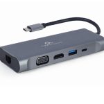 ადაპტერი: Gembird A-CM-COMBO7-01 USB Type-C 7-in-1 multi-port adapter
