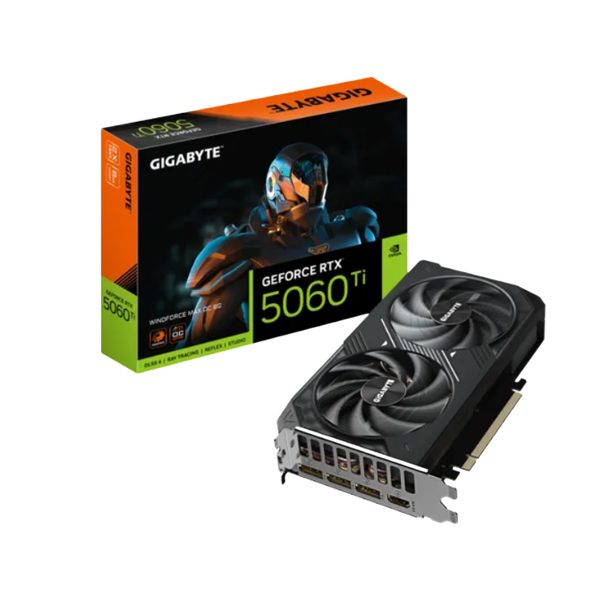 ვიდეო დაფა: Gigabyte GeForce RTX5060 Ti WINDFORCE MAX OC 8GB 128-Bit GDDR7 - GV-N506TWF2MAX OC-8GD
