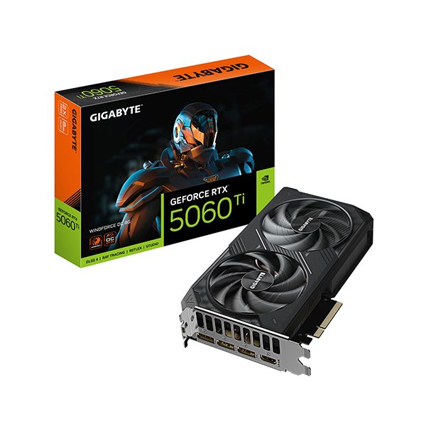 ვიდეო დაფა: Gigabyte GeForce RTX5060 Ti Windforce OC 8GB 128-Bit GDDR7 - GV-N506TWF2OC-8GD
