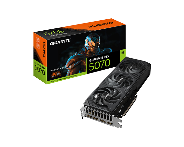 gv-n5070wf3oc-12gd01-5446-28 ვიდეო დაფა: Gigabyte GeForce RTX5070 WINDFORCE OC SFF 12GB 192-Bit GDDR7 - GV-N5070WF3OC-12GD - Image 1