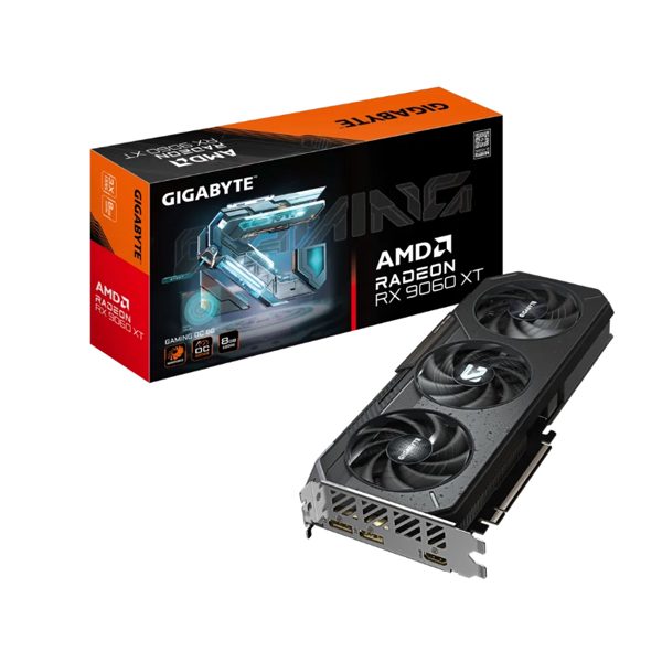 ვიდეო დაფა: Gigabyte Radeon RX9060 XT GAMING OC 8GB 128 -Bit GDDR6 - GV-R9060XTGAMING OC-8GD