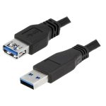 კაბელი: Logilink CU0041 USB Cable USB 3.0 AM to AF black 1M