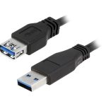 კაბელი: LogiLink CU0042 Extension Cable USB 3.0 Type A to Type A Black 2m