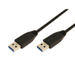 კაბელი: Logilink CU0038 USB 3.0 Cable AM to AM black 1m