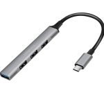 USB ჰაბი: Logilink UA0392 USB3.2 Type-C 4-port Slim Hub With Aluminum Casing