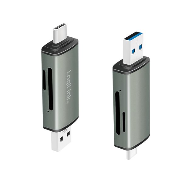 ბარათის წამკითხველი: Logilink CR0043 USB 3.2 Gen1 card reader for SD and microSD card