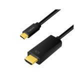 კაბელი: Logilink UA0329 USB Type-C to HDMI 4K/60Hz cable black 1.8m