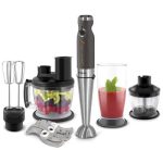 Blender/ Sencor SHB 5501CH 9 in 1 Hand Blender,20 Level, TITANIUM QuadBlade Technology, Power Input 1 000 W, Extra Quiet DC Motor,800ml, 1250 ml Beaker with Li