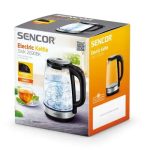 Kettle/ Sencor SWK 2090BK Electric Kettle, Volume 2.0L, 50-100 °C, Power Input: 2200 W, Central 360°,Glass, Black Line - Image 6