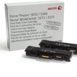 Cartridge/ Xerox Original/ Xerox 106R02782 Dual Pack Toner Cartridge Black for P3052/3260 WC3215/3225 (6000 Pages)