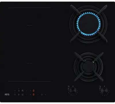 Hob/ AEG/ AEG HDB64623NB / 2Induction+2Gas / 60cm / Black Glass