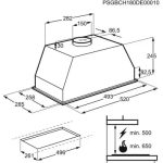 Hood/ Electrolux/ Electrolux LFG525S BI 25x52x59 / 600M³ / Silver - Image 4