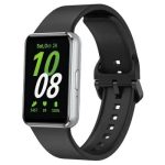 Smart Watch Band/ For Samsung Galaxy Fit3 Watch Band Soft Silicone Strap Replacement - Black - Image 2