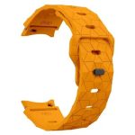Smart Watch Band/ For Samsung Galaxy Watch FE 40mm KALEBOL KLB-ZQWFKGJ-001 / Watch 4 / 5 / 6 Football Pattern Silicone Watch Strap Band - Orange