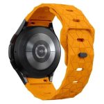 Smart Watch Band/ For Samsung Galaxy Watch FE 40mm KALEBOL KLB-ZQWFKGJ-001 / Watch 4 / 5 / 6 Football Pattern Silicone Watch Strap Band - Orange - Image 2