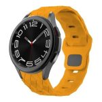 Smart Watch Band/ For Samsung Galaxy Watch FE 40mm KALEBOL KLB-ZQWFKGJ-001 / Watch 4 / 5 / 6 Football Pattern Silicone Watch Strap Band - Orange - Image 5
