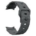 Smart Watch Band/ For Samsung Galaxy Watch FE 40mm KALEBOL KLB-ZQWFKGJ-001 / Watch 4 / 5 / 6 Football Pattern Silicone Watch Strap Band - Grey